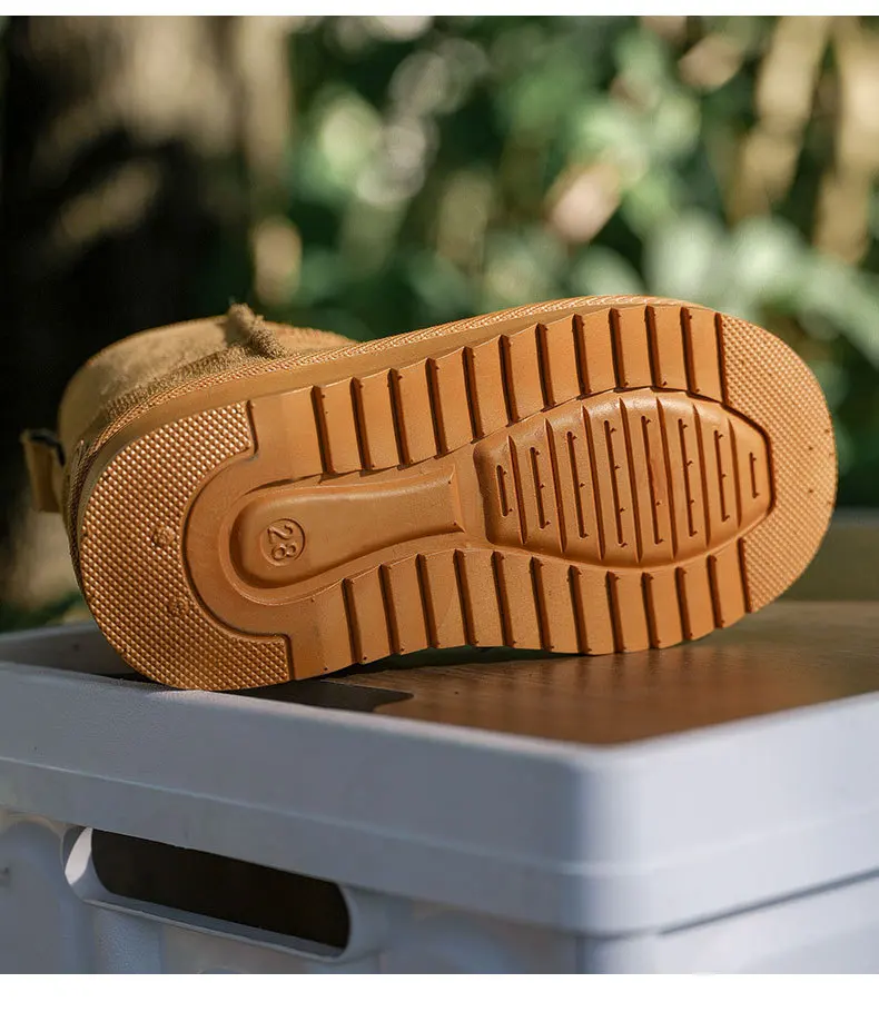 2026 Neue Kinder-Winterstiefel aus Rindsleder, warme Stiefel für Jungen und Mädchen, hochwertige Lederstiefel – Detail 17