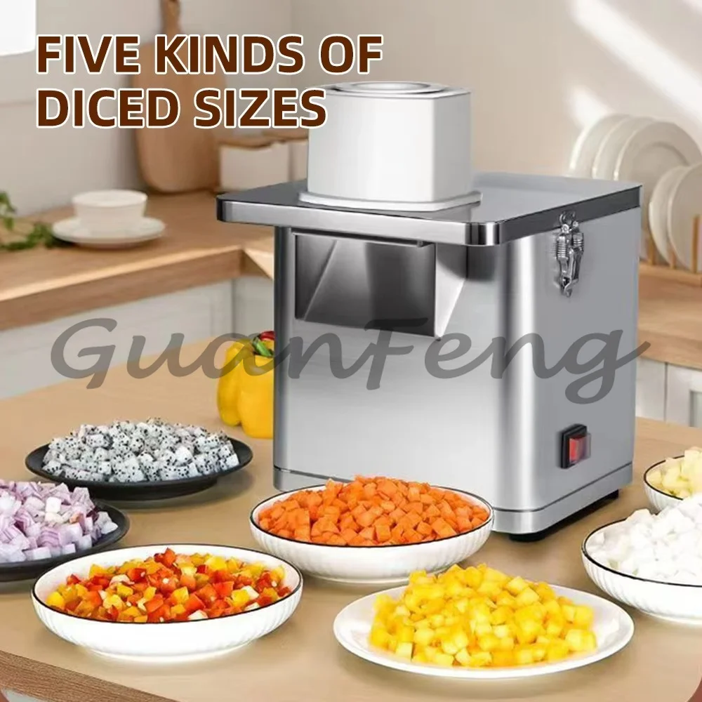 Cafeteria Use Electric Vegetable Slicer Commercial Food Processing Machine Restaurant Vegetable Cutting Prep Tool