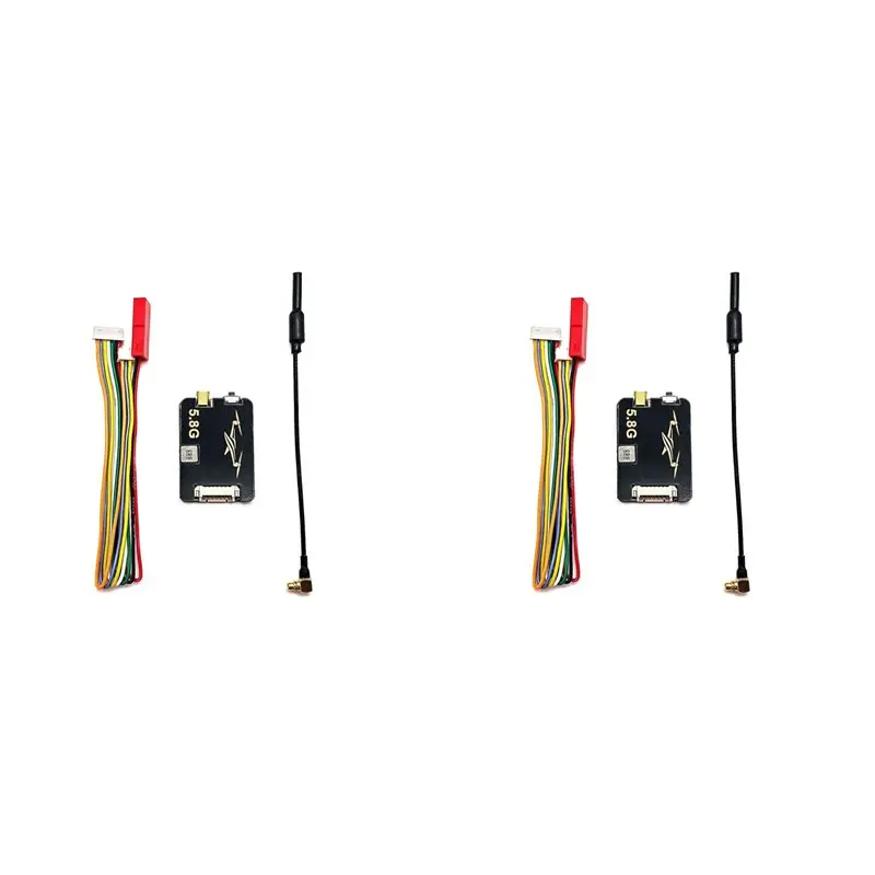2X 5.8G 1.2W VTX 48CH High-Power Video Transmission MMCX-L Antenna TBS Protocol OSD Configuration For FPV Drone