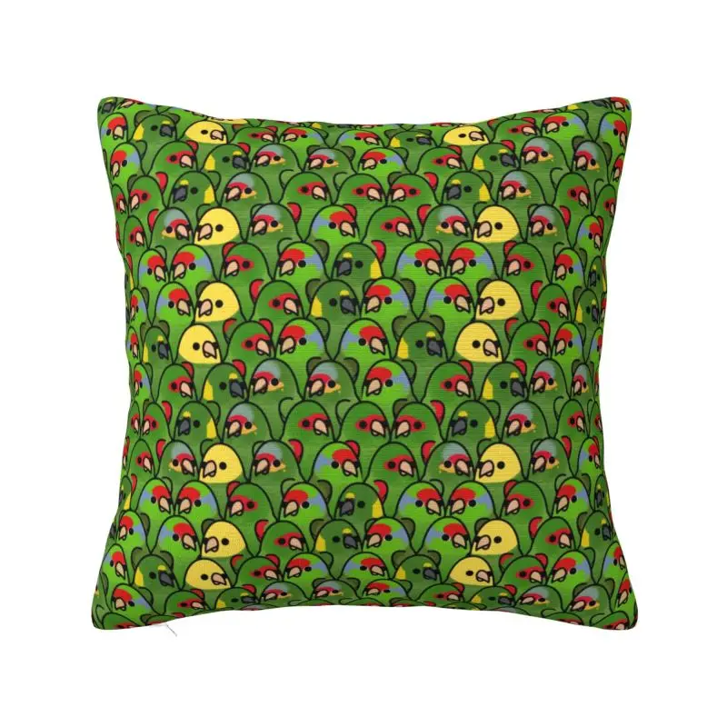 Juste de coussin de canapé en velours à motif personnalisé, taie d'oreiller, trop d'oiseaux, Amazon Squad, luxe