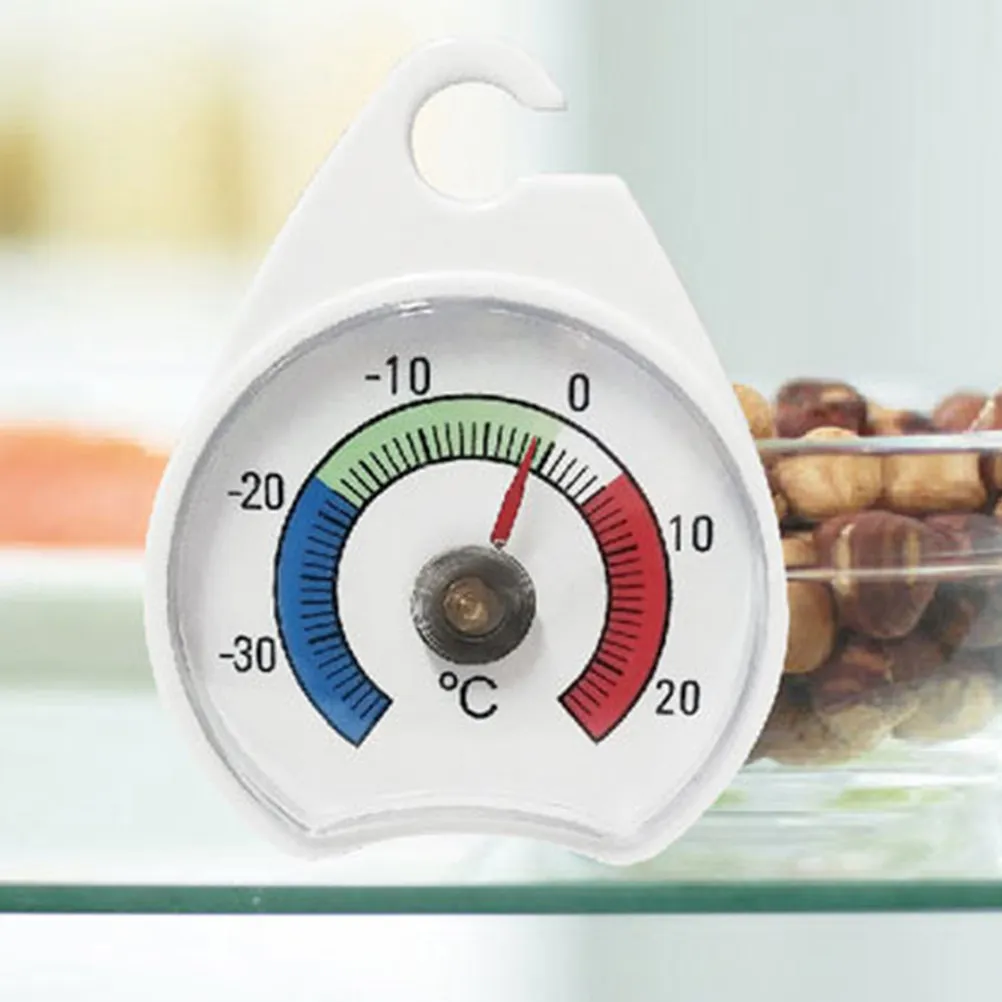 Thermomètre de réfrigérateur professionnel, jauge de température de haute précision en plastique pour réfrigérateur, congélateur et chambre froide, idéal pour la cuisine, mesure précise.