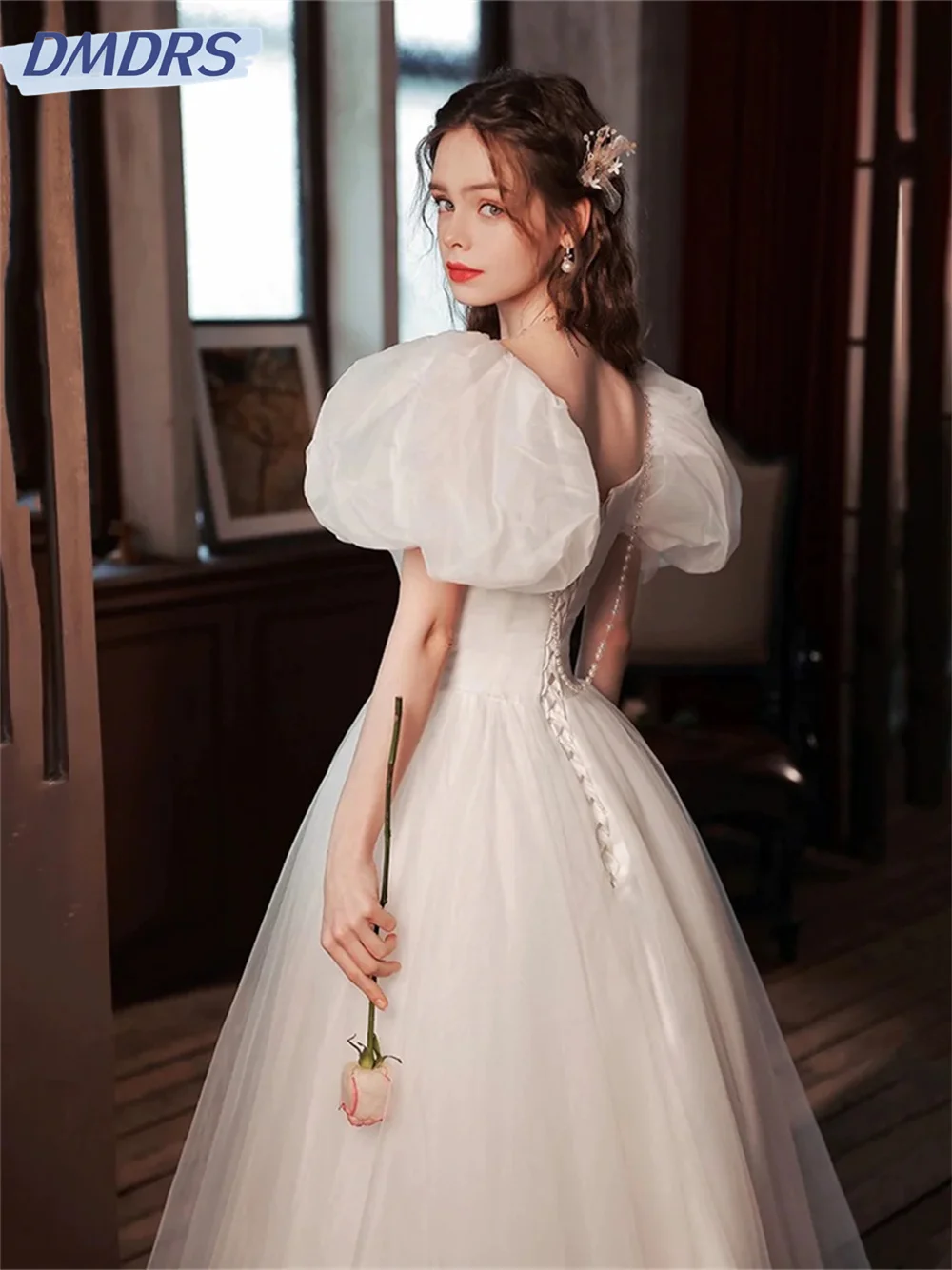 Luxurious Off Shoulder Dress 2025 Glamorous Strapless A-Line Evening Dresses Classic Satin Floor-length Gowns Vestidos De Novia