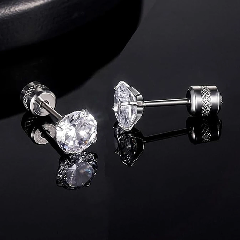 

1 Pair Shiny Rhinestone Ear Studs Trendy Fashionable Decorative Jewelry For Party Daily Wear Gift Studs Jewelry Women Rhinestone