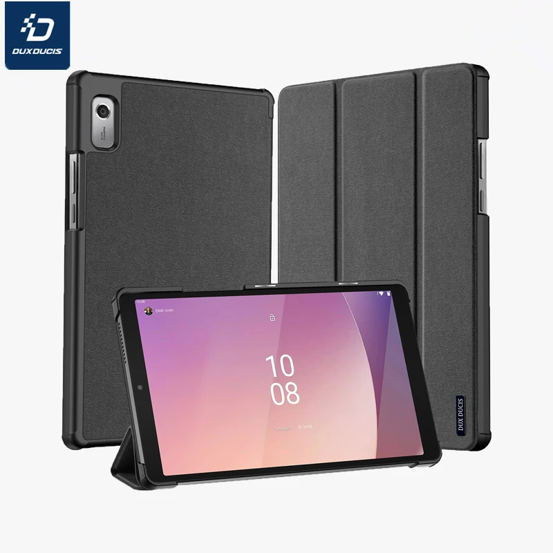 DUX DUCIS woven design tablet protective cover For Lenovo Tab M9 9.0 inch Fall prevention Pen slot Trifold stand protect cover