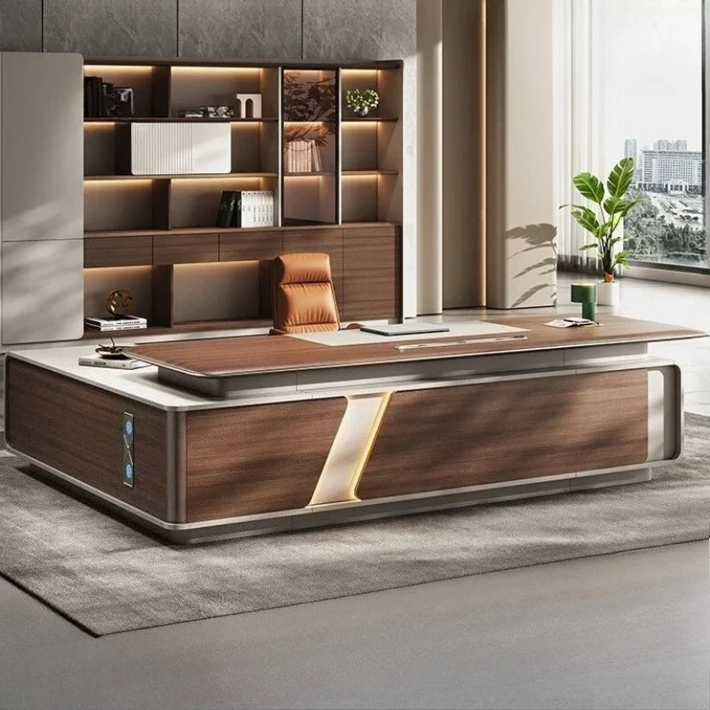 

Nordic Modern Luxury Mid Century Desk Desks With Drawers Workstation Desk Executive OfficeDesk Gaming Pc Computer Desks Lshape