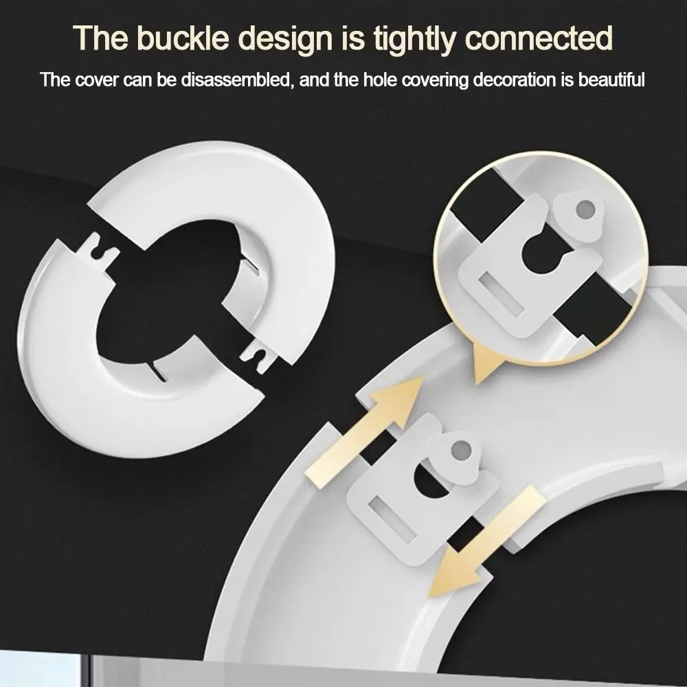 New Plastic Air Conditioning Pipes Cover Split Type White Hole Cover Plug Pipe Plug Cable Entry