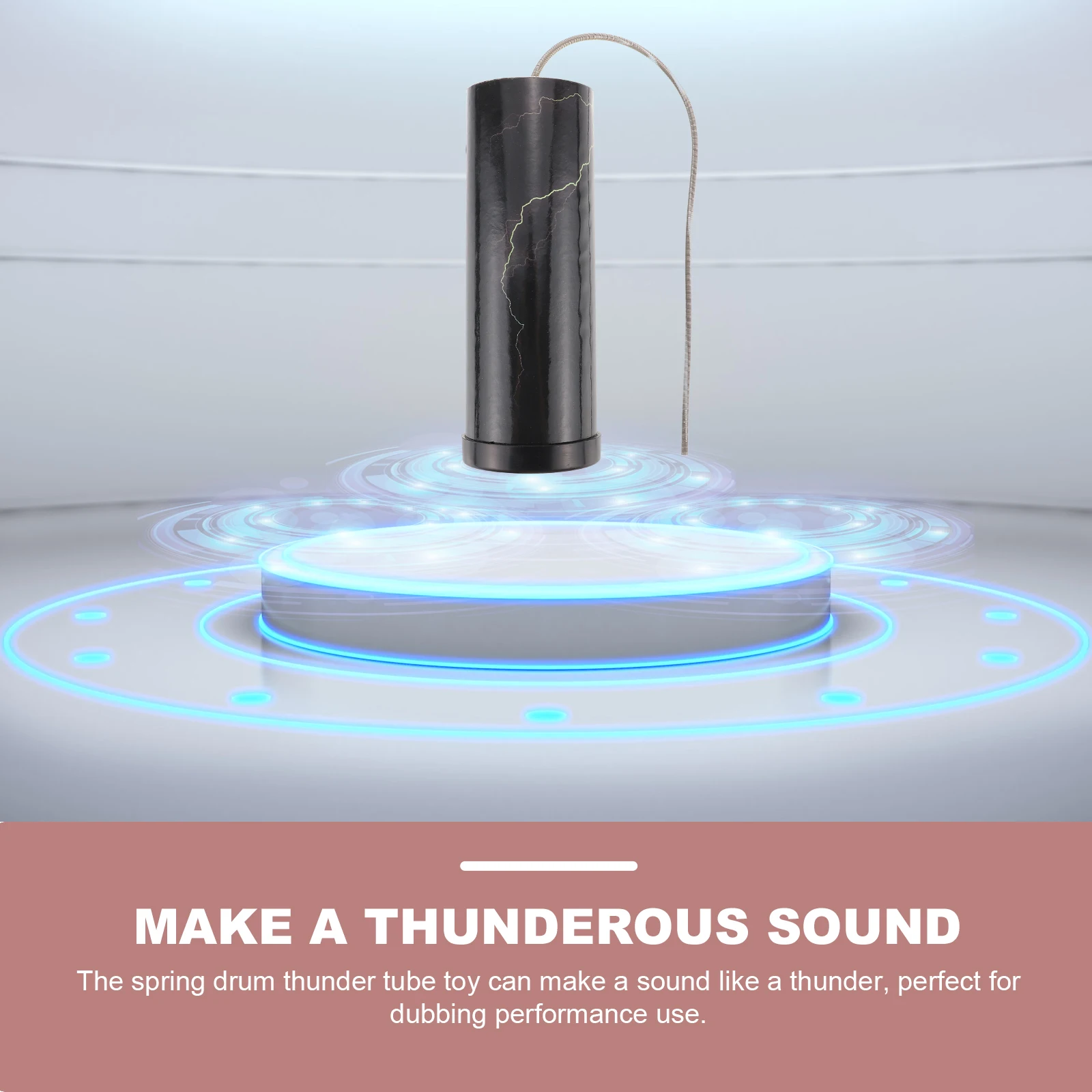 

Thunder Spring Drum Shaker Kids Musical Instruments Small Size Smooth Edges Safe Toy Percussion Sound Effect Educational