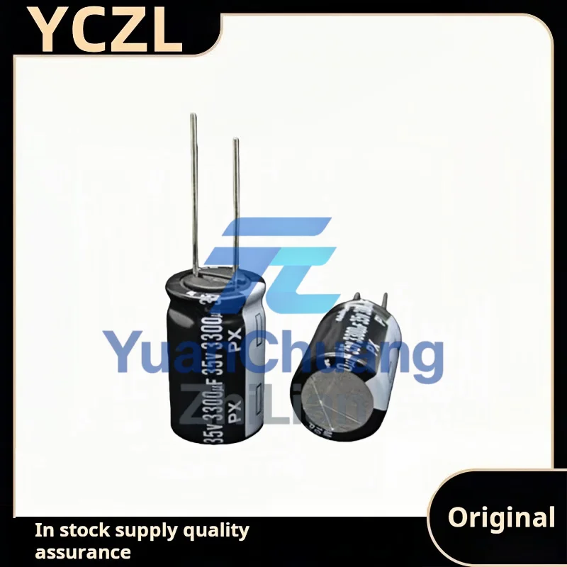 5PCS new original PX 35v3300uF imported electrolytic capacitor volume 16*25