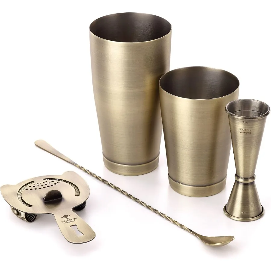 

Basics Cocktail Set 5Piece Antique Gold