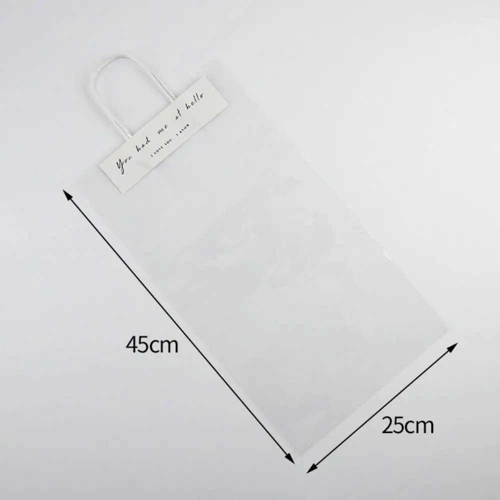 Transparent Single Flower Packaging Bag Portable Waterproof High-quality Bouquet Packaging Bag Gift Bags