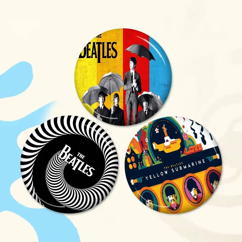 T-The-B-Beatles Rock Band Creative Tinplate Soft Button Pins Animal Icon Brooch Lapel Backpack Badge Accessories Pin