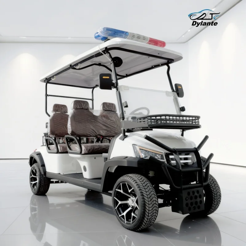 

New Design Lithium Farm Cart Electric Golf Cart With Leather With Headrest 14-Inch Off-Road Tires Golf Cart Imitating