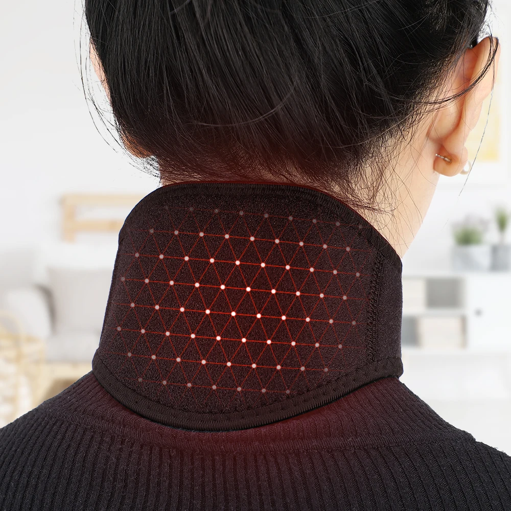 9/13 Tourmaline Magnetic Self Heating Neck Support Belt Back Cervical Massager Infrared Therapy Neck Releaser Support Brace