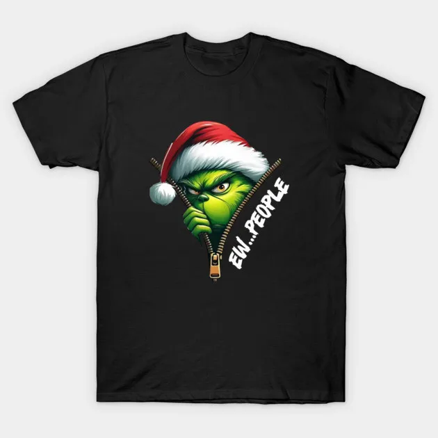 Christmas Weirdo T-shirt an interesting Christmas I hate Christmas gift shirts This is a unisex round-neck cotton T-shirt
