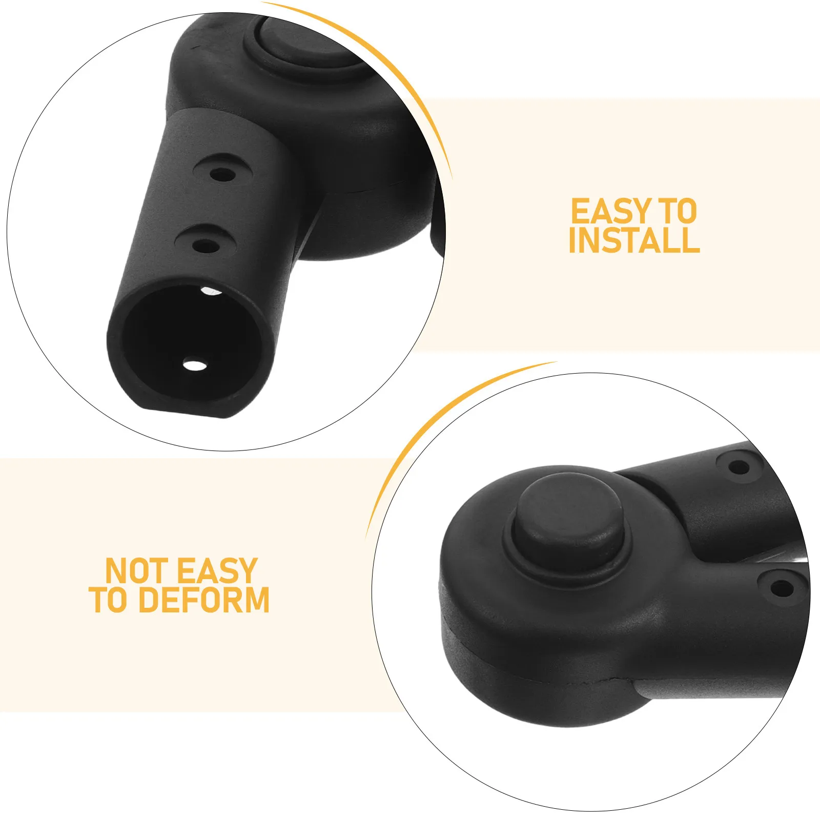 2Pcs Stroller Connector Joint Adapter Baby Stroller Connection Accessories Easy Install Black Compatible Pram Seats Toddler view 4