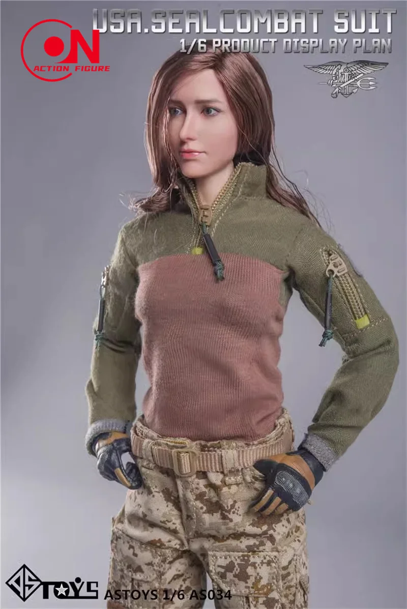 ASTOYS AS034 1/6 Bilancia Vestiti Femminili Modello Sigillo Uniforme Da Combattimento Vestito Ragazze Vestiti Mimetici per 12 pollici Action Figure Modello