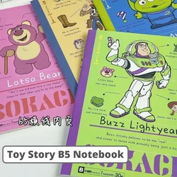 Disney Toy Story B5 Book Cute Cartoon 30Sheet Thicken Notepad Notebook Student Learning Korean Stationery School Supplies Gift