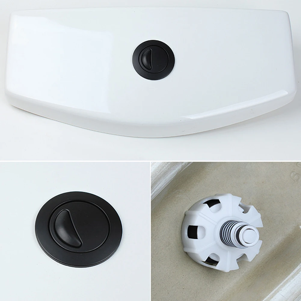 38-49mm Universal Toilet Push Button Dual Flush Water Saving Chrome For Cistern Tank Flush Toilet Seat Water Tank Valve Bathroom
