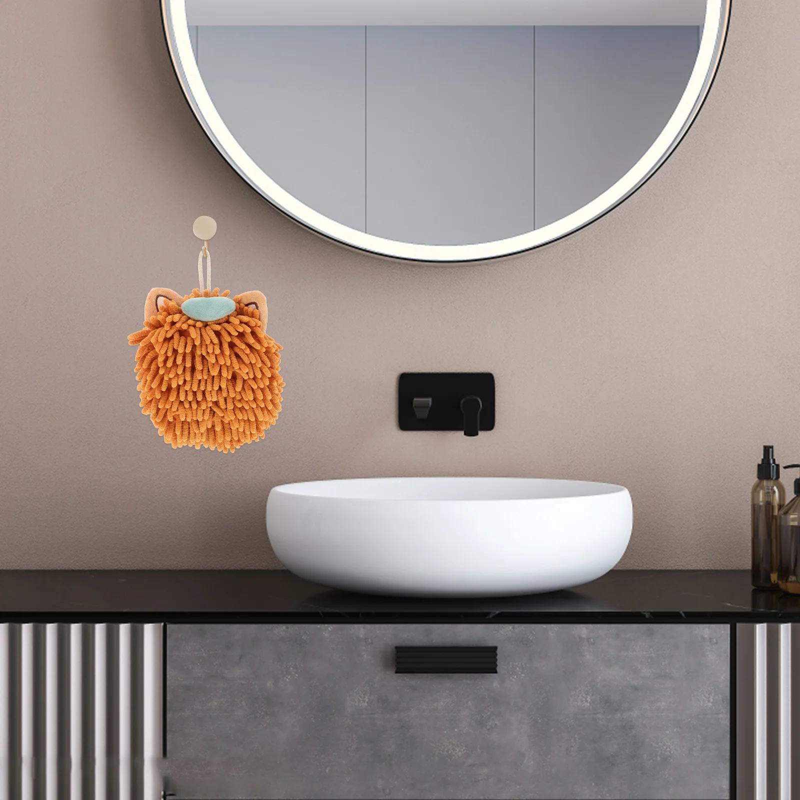 

Pack of Animal Hand Towels Thick Absorbent Hanging Ball Towels for Bathroom Kitchen Hand Drying Decorative Wall Organizer