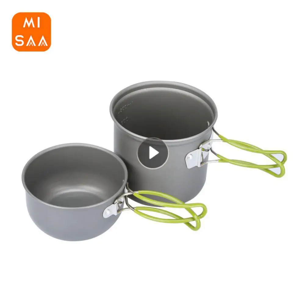 Folding Pan Resistant High Temperature Mesh Pocket Durable Barbecue Pot Outdoor Pot Set Scale Resistant Abrasion Folding Pot