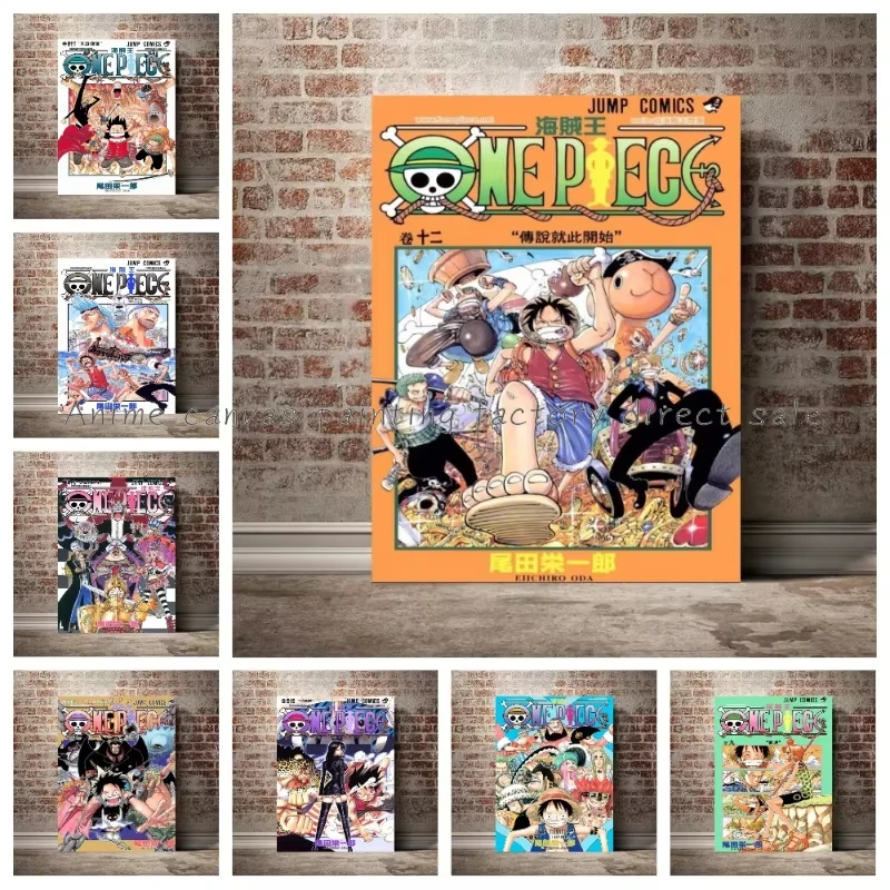 Póster Clásico de Anime One Piece, Monkey D. Luffy, Nuevo, Decoración Moderna para el Hogar, Pintura Decorativa, Lienzo, Mural