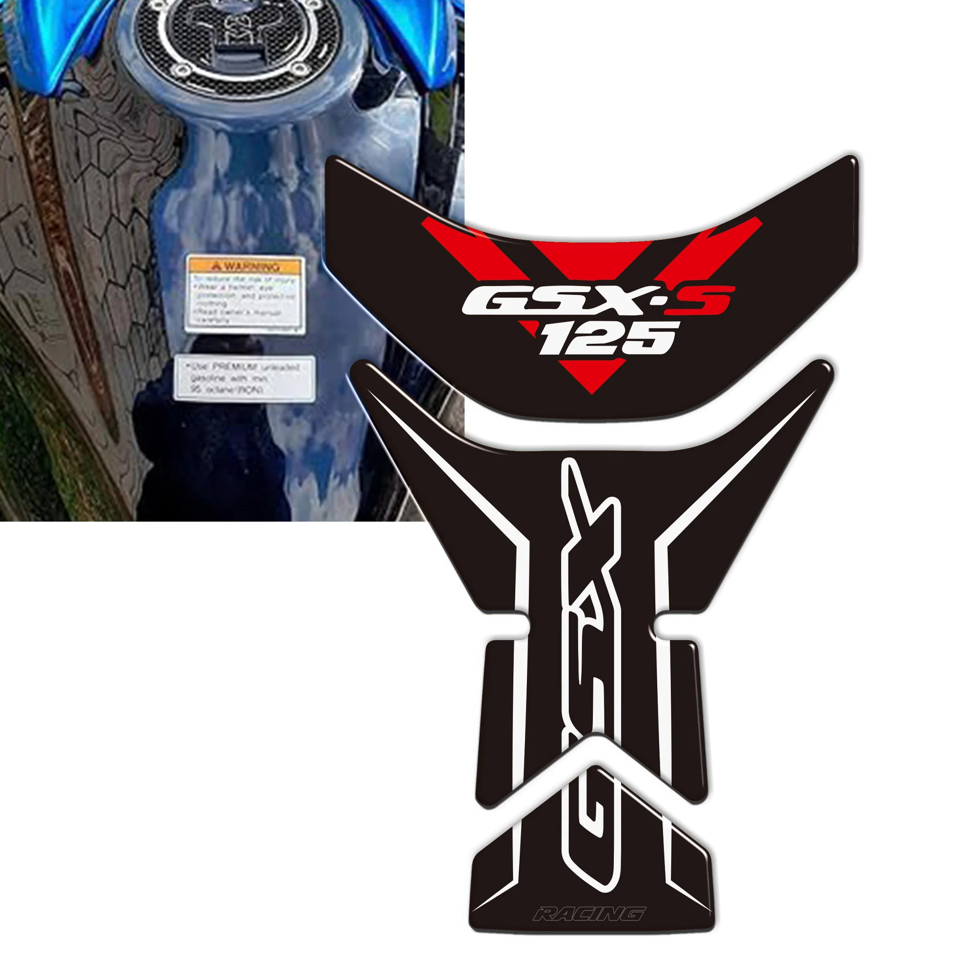 

Motorcycle Tank Grips 3D Stickers For Suzuki GSX-S750 GSXS750 2018-2022 Anti Scratch Protection Knee Pad Kit