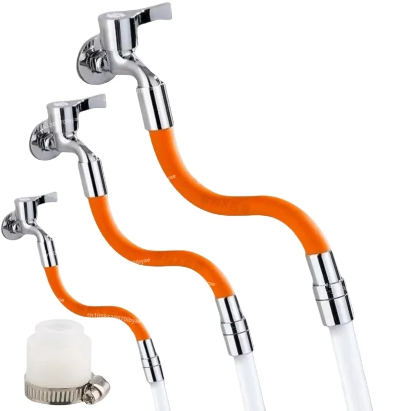 Faucet Extender Universal Rotating Hose Household Splash-proof Head  Water Pipe Faucet Extension Pipe Splash-proof Artifact