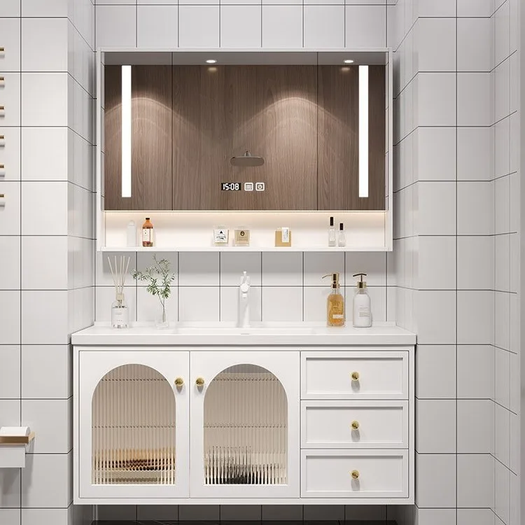 Bathroom Cabinet Mirror Cabinet Combination Toilet Integrated Ceramic Wash Table Washbasin
