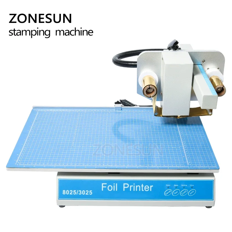 ZONESUN 8025 Hot Stamping Machine Digital press simulator Sheet Printer Plateless Hot Foil Printer Plastic leather - view 4
