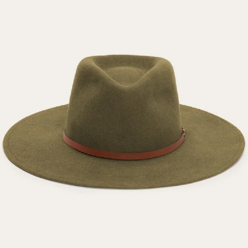 

Hot Sale Men's And Women's Autumn And Winter Wool Hats, Gentleman's Hats, Flat-brimmed Wool Felt Wide-brimmed Hats