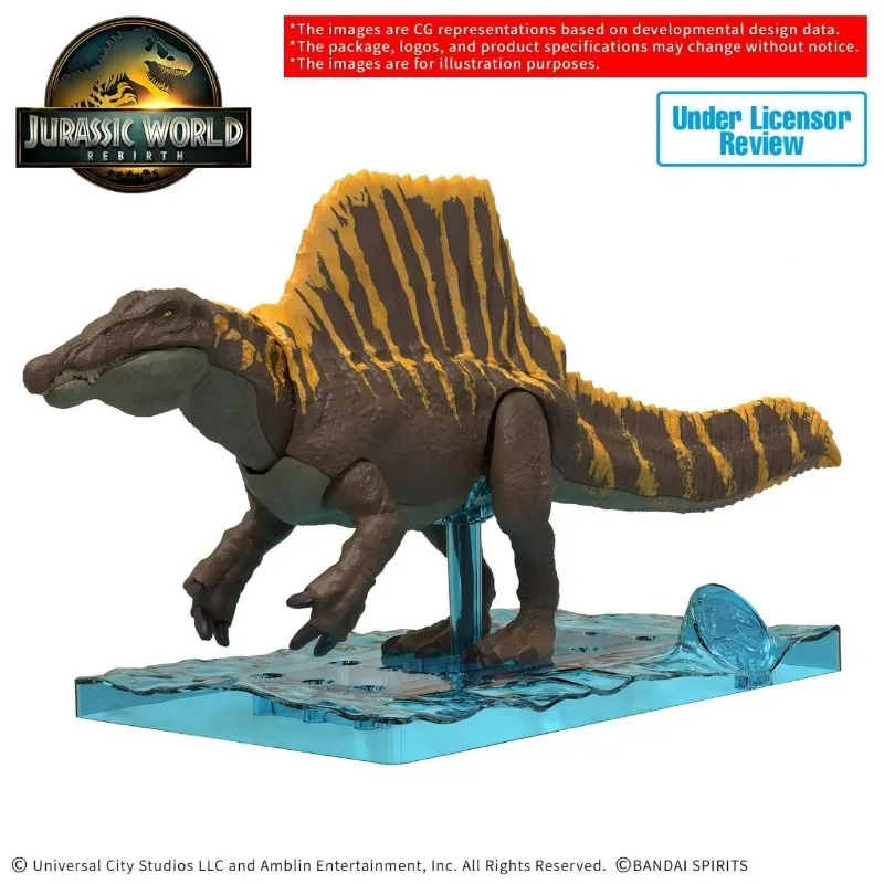 Oryginalny Bandai Plannosaurus Jurassic World: Rebirth Spinosaurus Titanosaurus Figurka Anime do Składania Ozdoby Model Zabawka