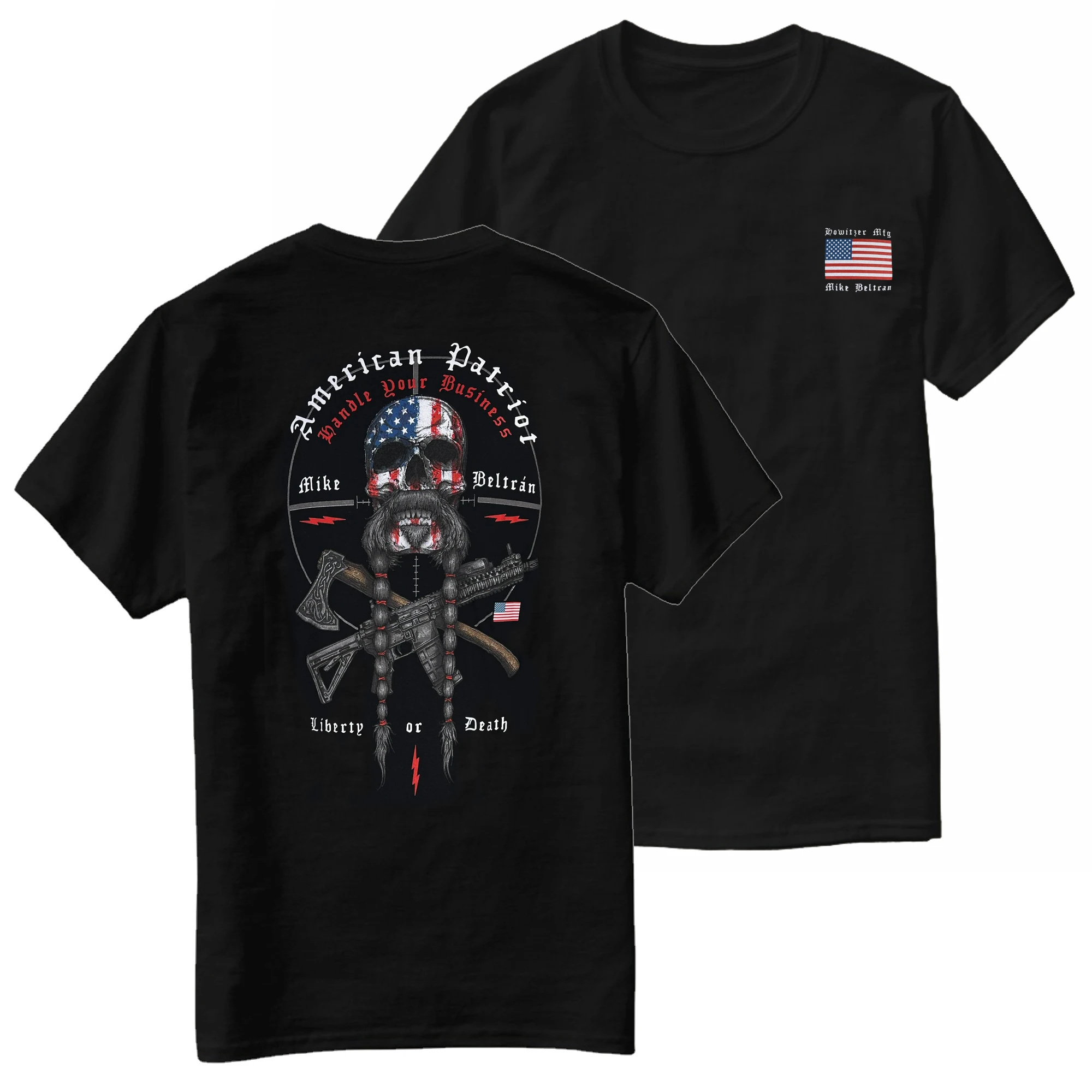 Liberty or Death. Beltran American Patriot Military Grunt T-Shirt 100% Cotton O-Neck Short Sleeve Casual Mens T-shirt Size S-3XL