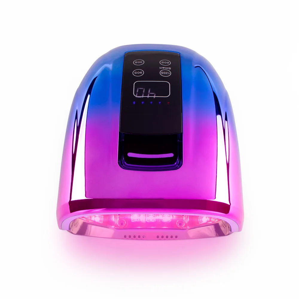 90W Gradient Pro Cordless LED Nail Lamp Rechargeable Battery UV LED Nail Lamp Red Light Cure Cordless UV LED Lamp Curing Gel