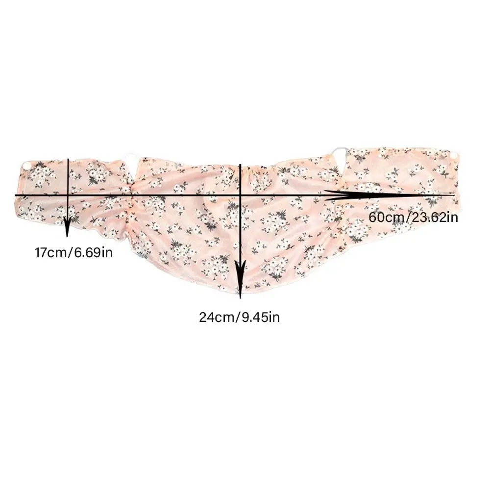 Bloem Zonnebrandcrème Mesh Gezichtssluier Bloemen Anti-uv Zomer Halslijn Gezicht Gini Masker Gezicht Sjaals Glanzende Lovertjes Rijden Gezichtsscherm Sluier