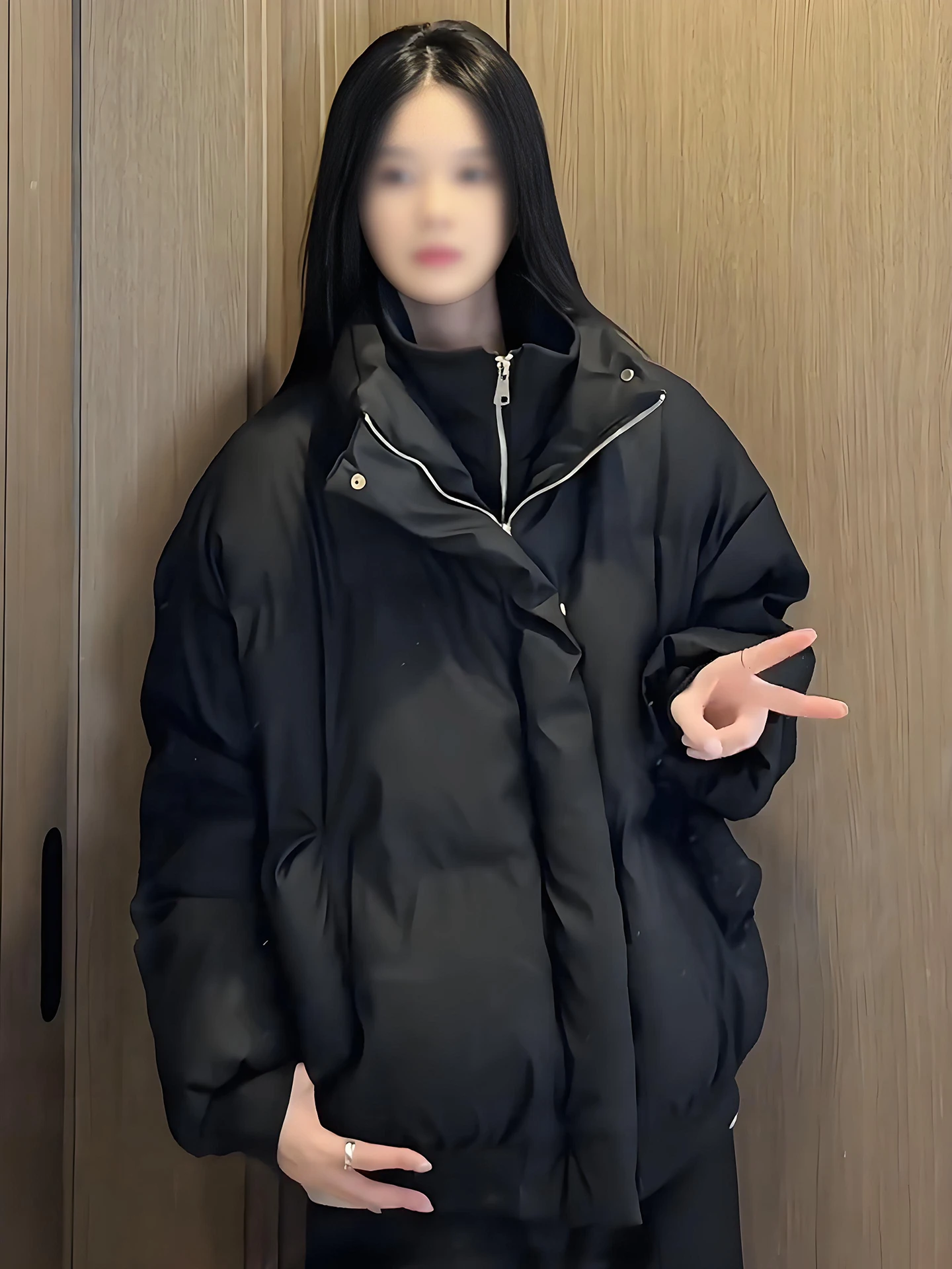 

Bla Puffer Jaet Thi, теплая хлопковая верхняя одежда с воротником-стойкой, парное пальто для мужчин и женщин