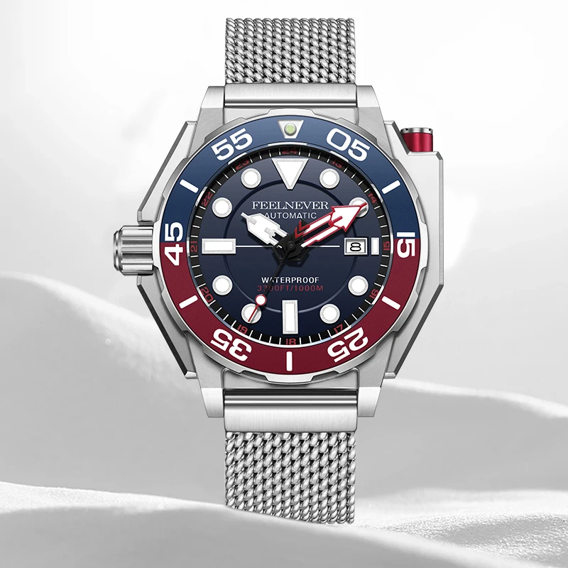 FeelNever High-end Luxury Mechanical Man Watch Automatic Movement NH35 Watches for Men Casual Sport Waterproof Luminous Wristwat