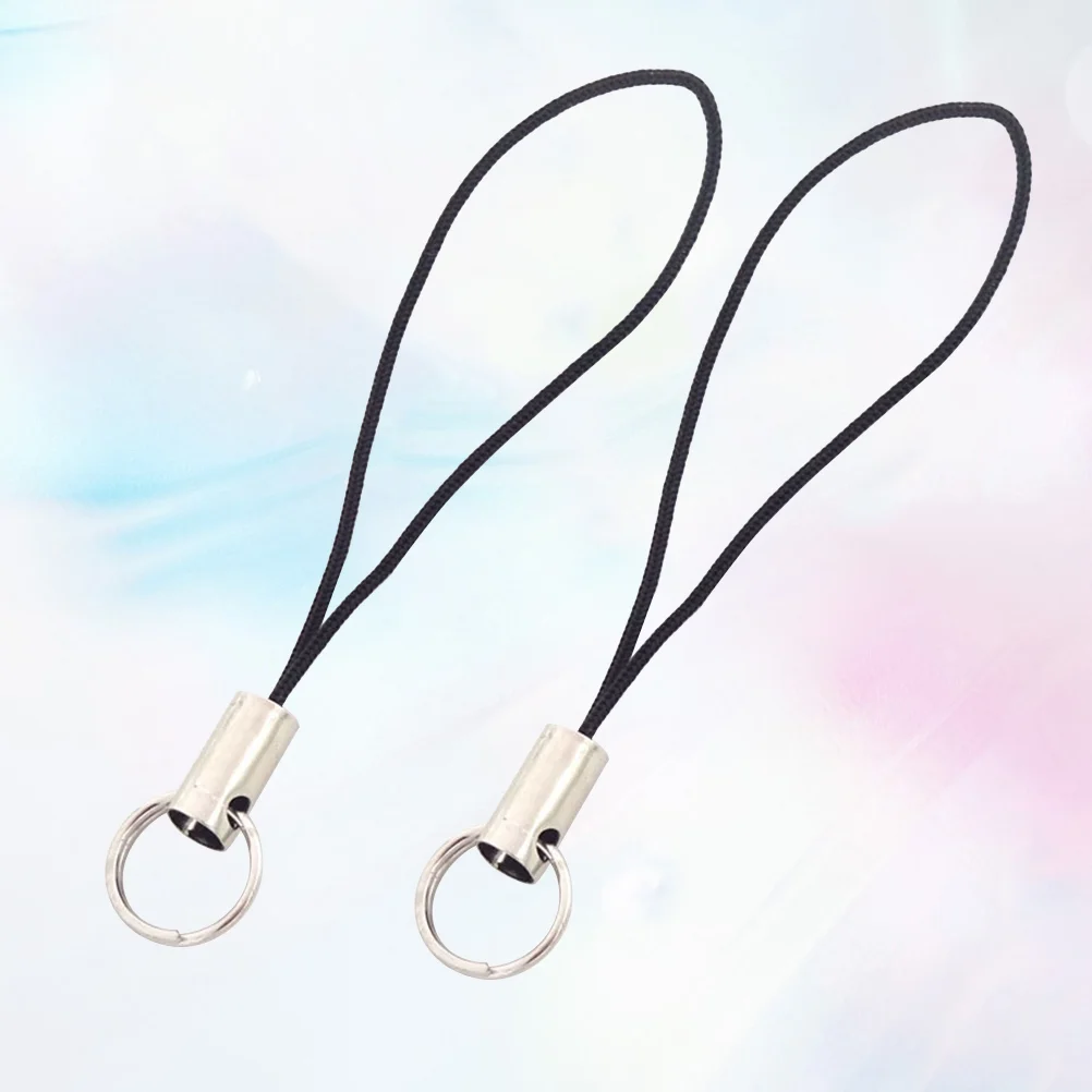 100Pcs Simple Fashion Cell Phone Lanyard Men And Women General Short Wrist Rope Digital Camera Self Timer Lever Short Lanyard (B