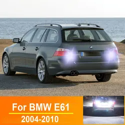 2Pcs For BMW E61 5 Series 2004 2005 2006 2007 2008 2009 2010 T15 W16W LED Backup Reverse Light Bulb Canbus No Error
