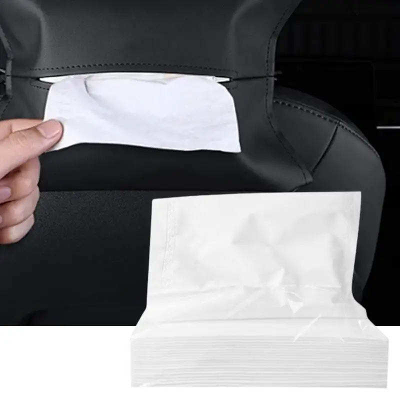 Car Paper Towels Double Layer Travel Paper Towels Napkin Holder Refill Comfortable Travel Tissue Packs Travel Facial Tissues For