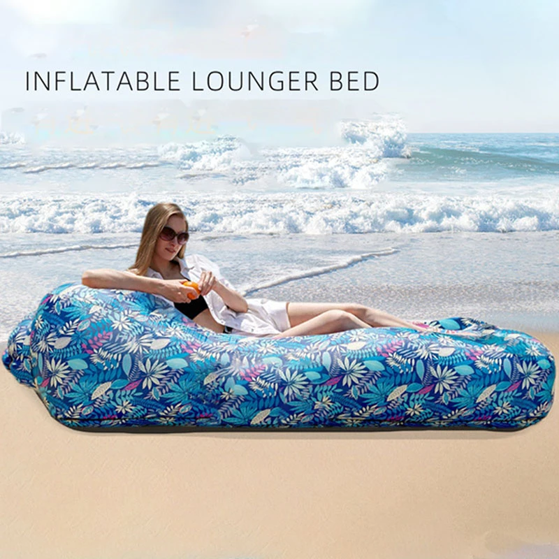 

Inflatable Lounger Lazy Sofa Bed Water Hammock Beach Chair Float Air Mattress Portable Folding Outdoor Travel Camping Recliner