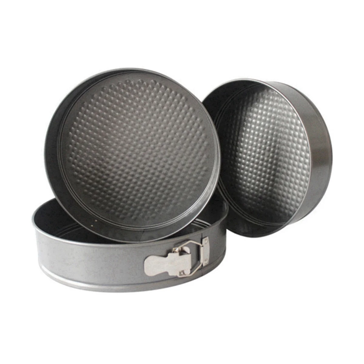 Round Leakproof Baking Cake Pan, Molde de estanho com fundo removível, 9 polegadas