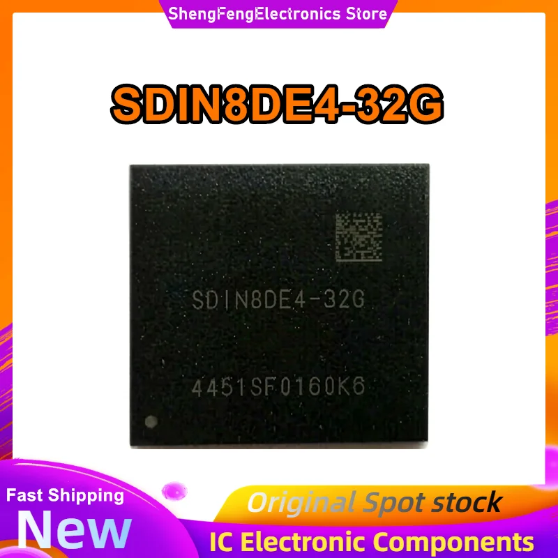 

SDIN8DE4-32G EMMC 153 Ball 32GB Flash IC Chip 0-10 IC New Original in stock
