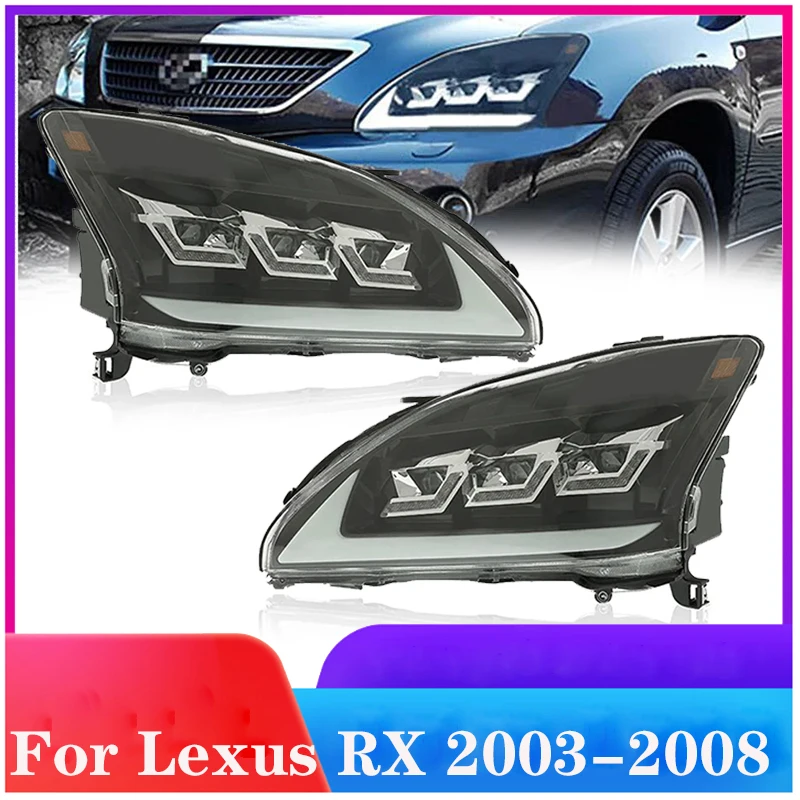 

Car LED Headlights For Lexus RX RX300 2003-2008 new style LED Assembly Upgrade High Configure Projector Lens Accessories Kit