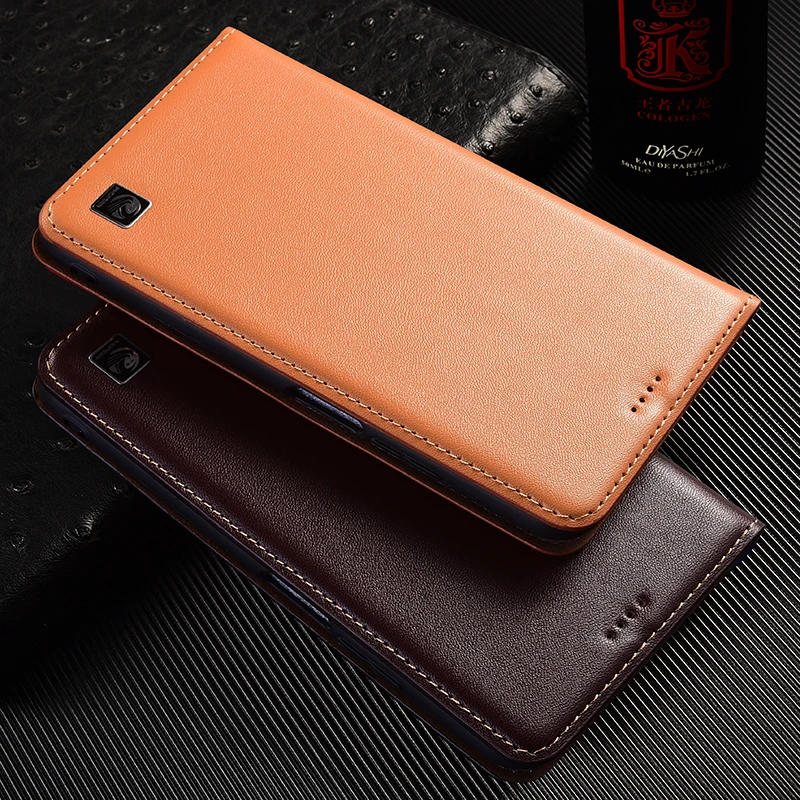 

For LG V60 V50 V50S V40 V30 V20 Plus G8 G8X G7 ThinQ Case Napa Genuine Leather Flip Phone Cases Cover