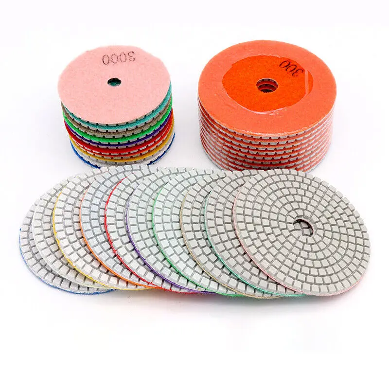 10PCS/set Stone Polishing Sheet Concrete Frosted Pads Water Grinding Disc Tools Fast Removal Tile Glass Concrete New