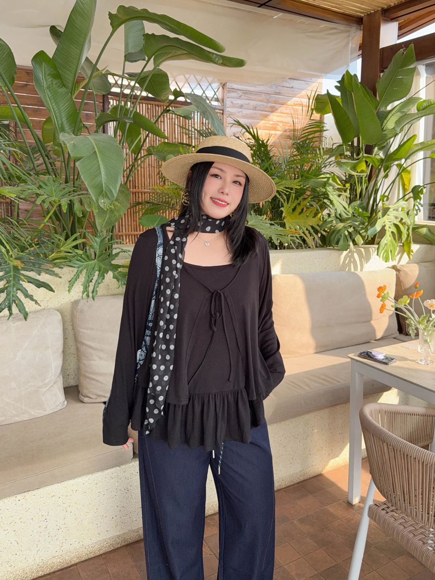 

VOGANA Женский комплект больших размеров: плиссированная юбка А-силуэта с завышенной талией и кардиган на бретельках, в корейском стиле, повседневный, весенний