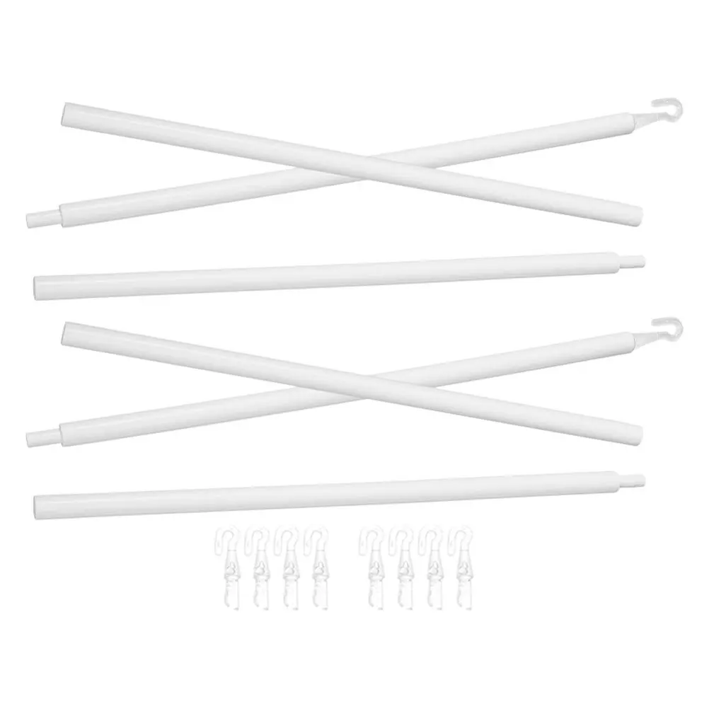 

2Sets Vertical Blind Pull Rod Strong Plastic Construction Quick Assembly No Installation Tools Needed for Window Blind Stick