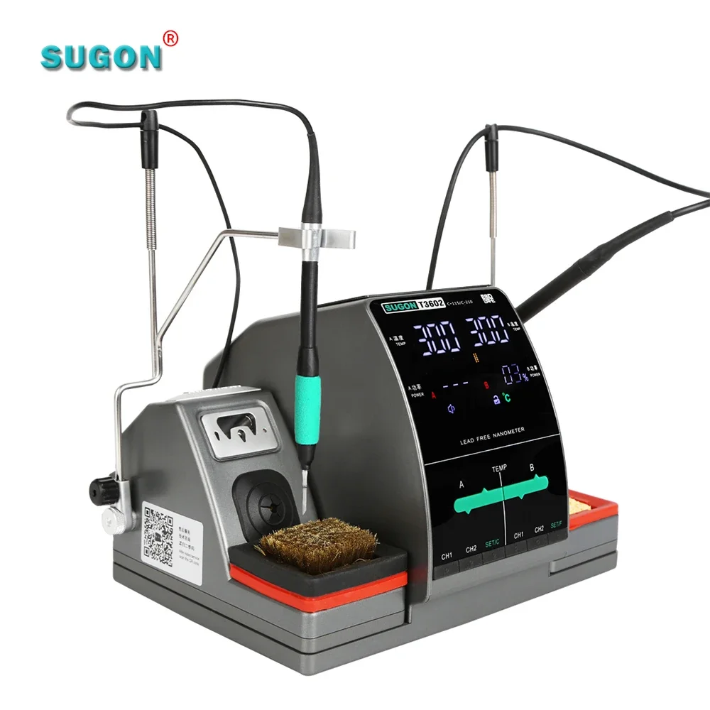 Sugon T3602 Heating Soldering Iron Preheating Station Other Welding Equipment 2 in 1 Rework Station