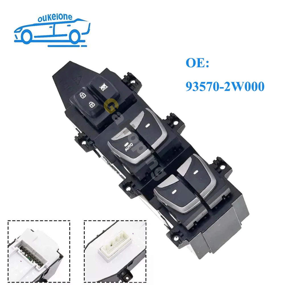 For 2013-2016 Hyundai Santa Fe IX45 DM Electric Master Power Window Control Switch Lifter Button Car Accessories 93570-2W000