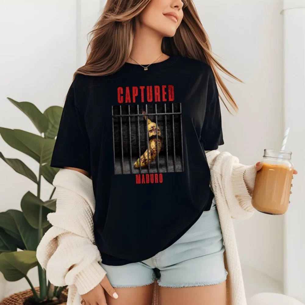 Venezuela T-shirt Captured Venezuela Meme Shirt Funny Venezuelans Men Women Tshirt Unique Design Printed Tee Fashion Streetwear
